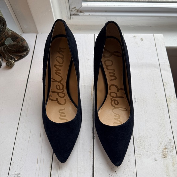 Sam Edelman | Black Suede Heels, 3” - Picture 4 of 14